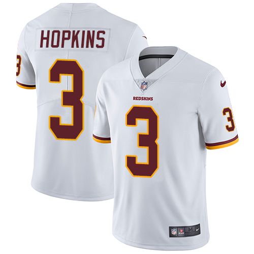 Men Washington Redskins #3 Dustin Hopkins Nike White Vapor Limited NFL Jersey